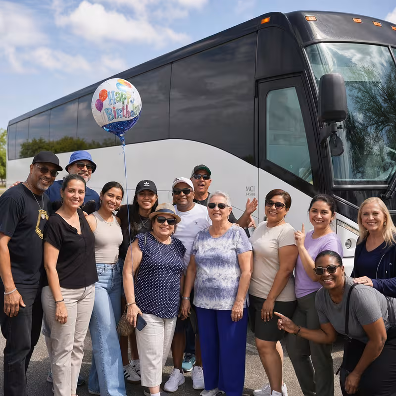 Passengers loading luggage while boarding an Huntington Beach group shuttle