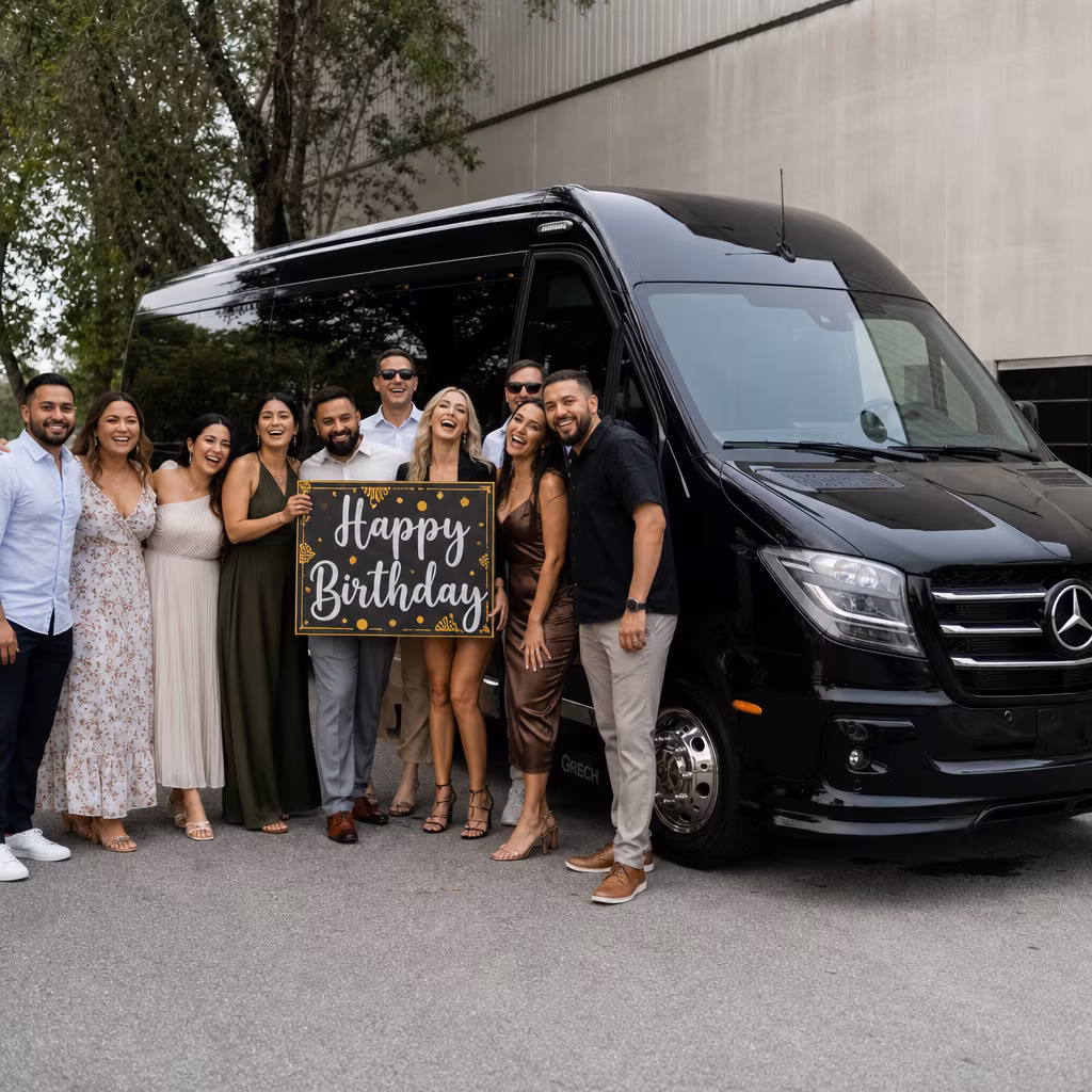 Birthday party bus