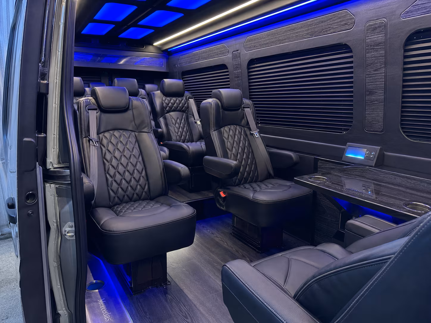 Huntington Beach Airport Shuttle & Transportation party bus exterior