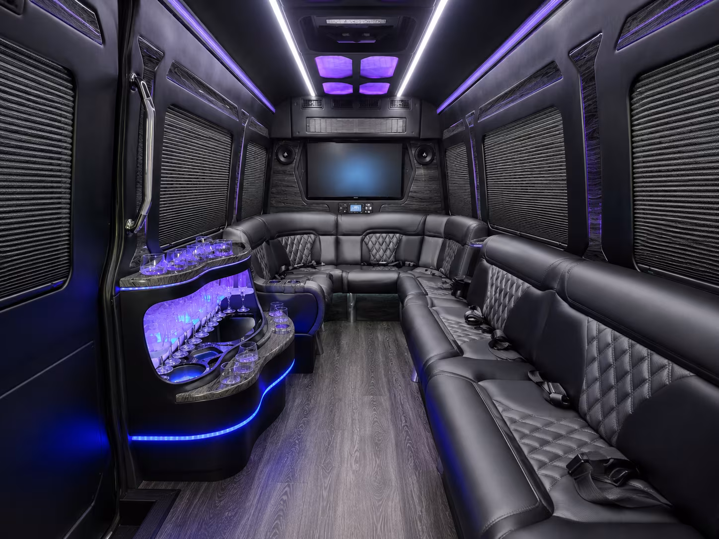 Huntington Beach Airport Shuttle & Transportation onboard seating