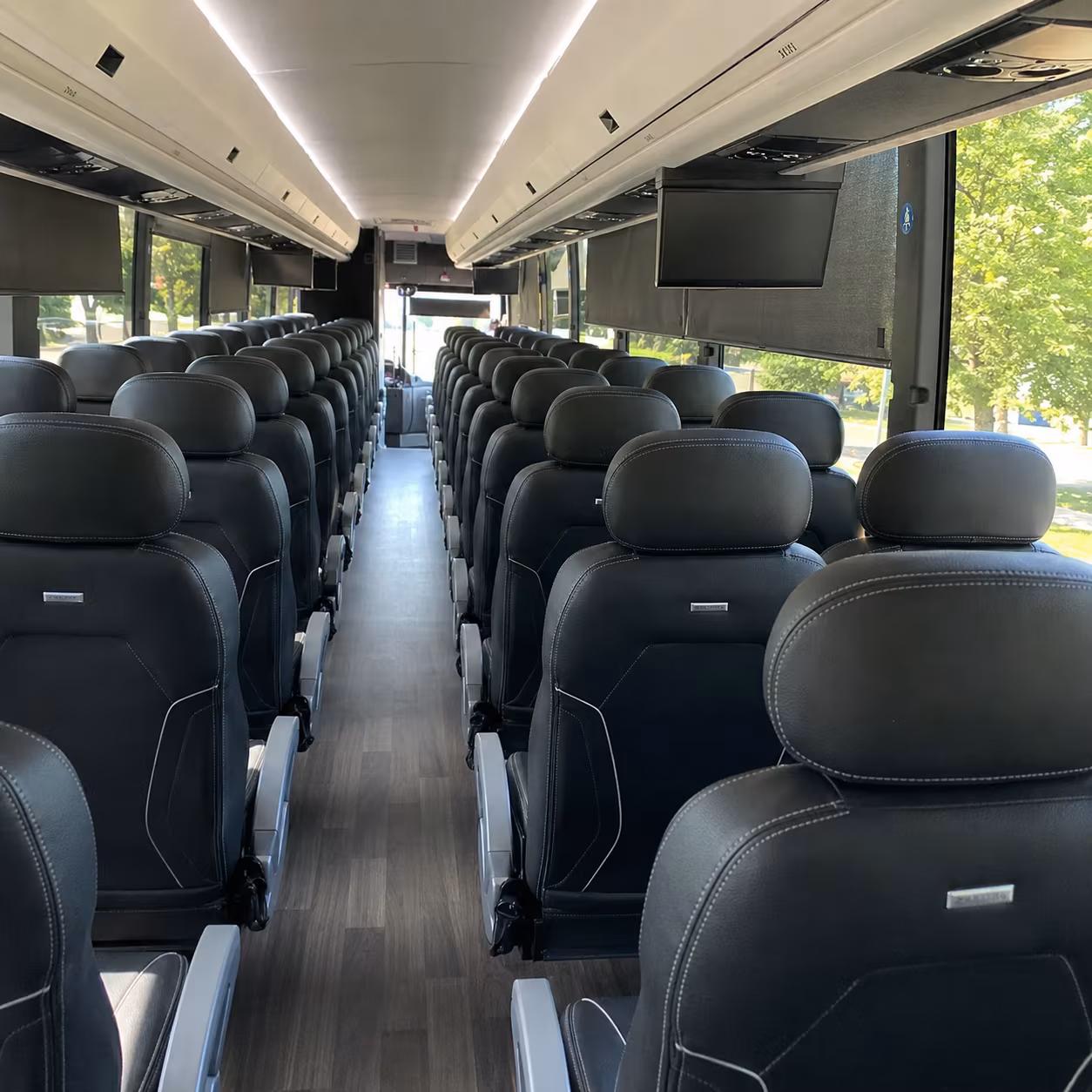 Huntington Beach Airport Shuttle & Transportation party bus interior