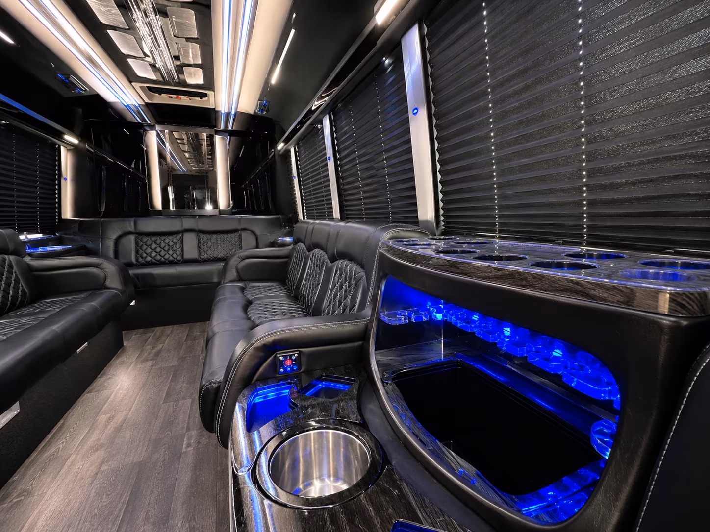 Huntington Beach Bachelor & Bachelorette Transportation onboard seating