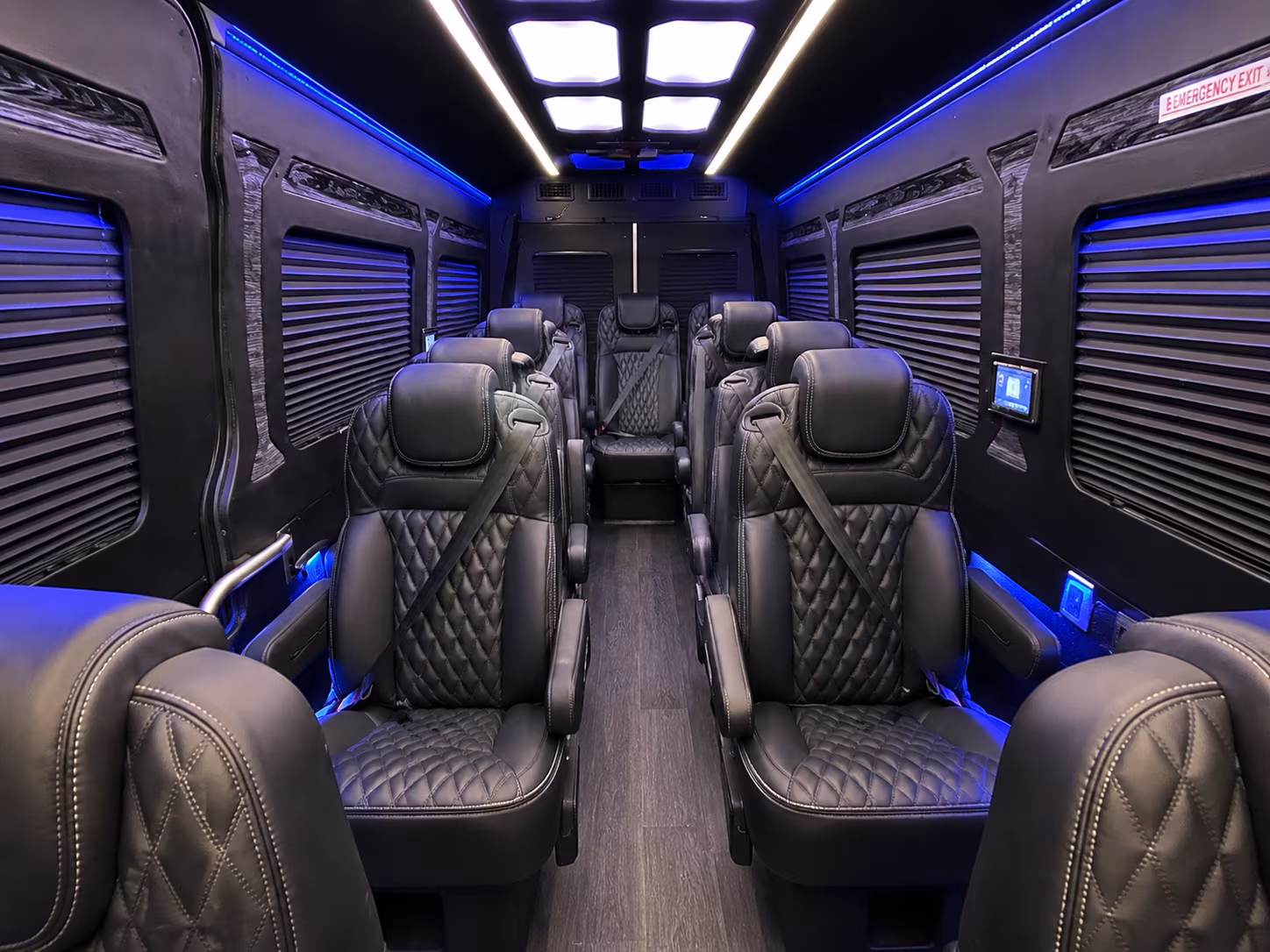 Huntington Beach Corporate Transportation party bus exterior