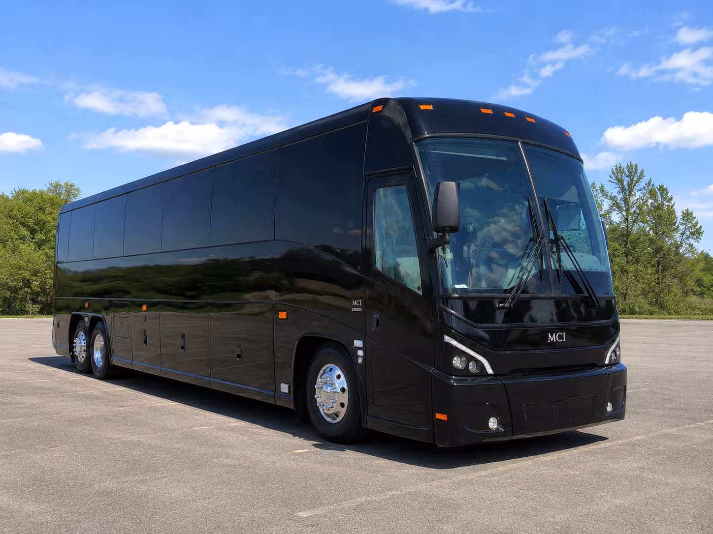 Huntington Beach Corporate Transportation party bus exterior