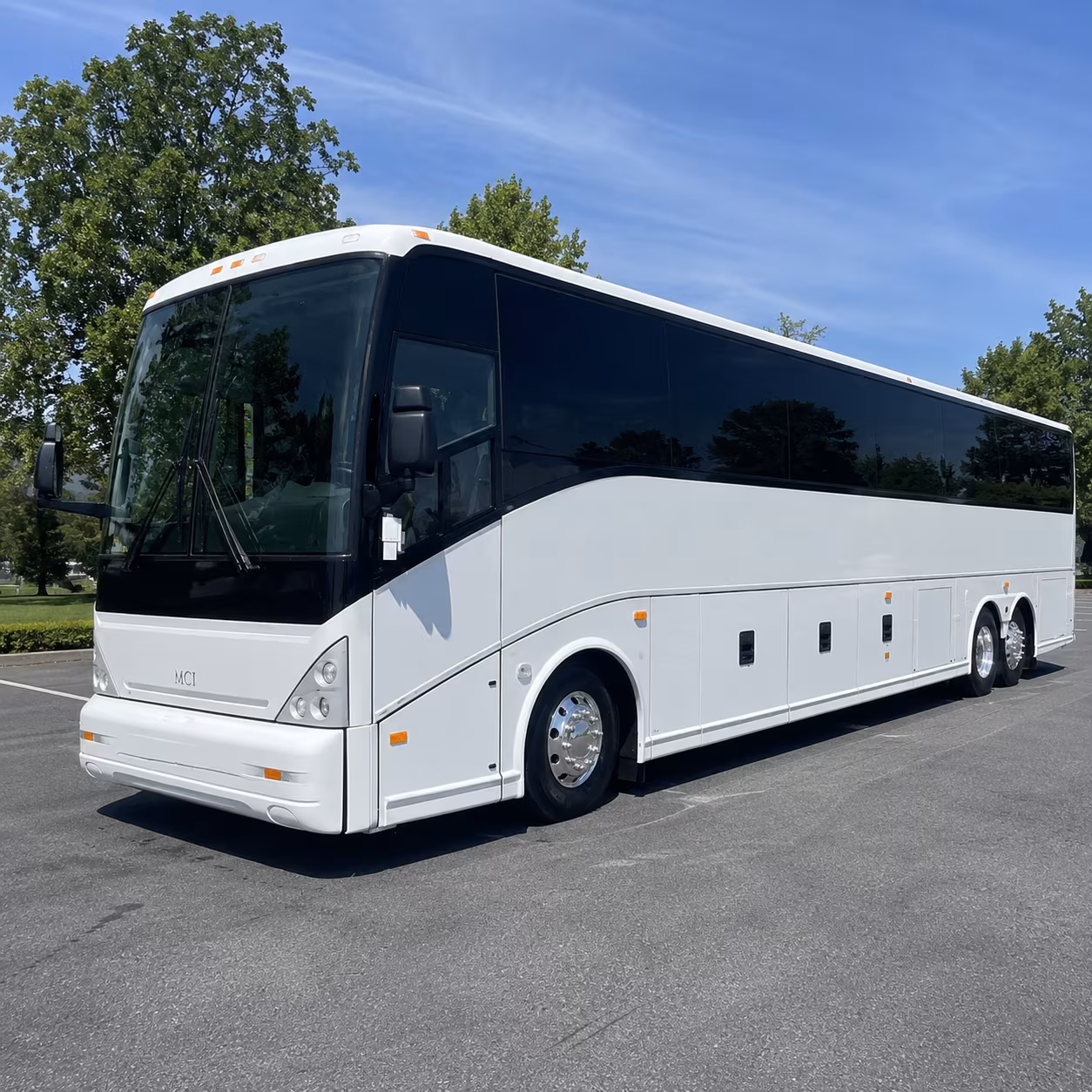 Huntington Beach School Event Transportation party bus exterior