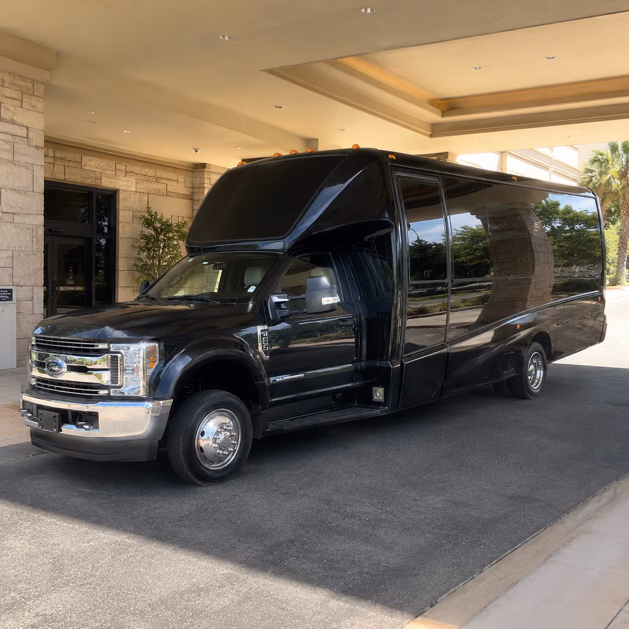 Huntington Beach Sporting Event Transportation party bus exterior
