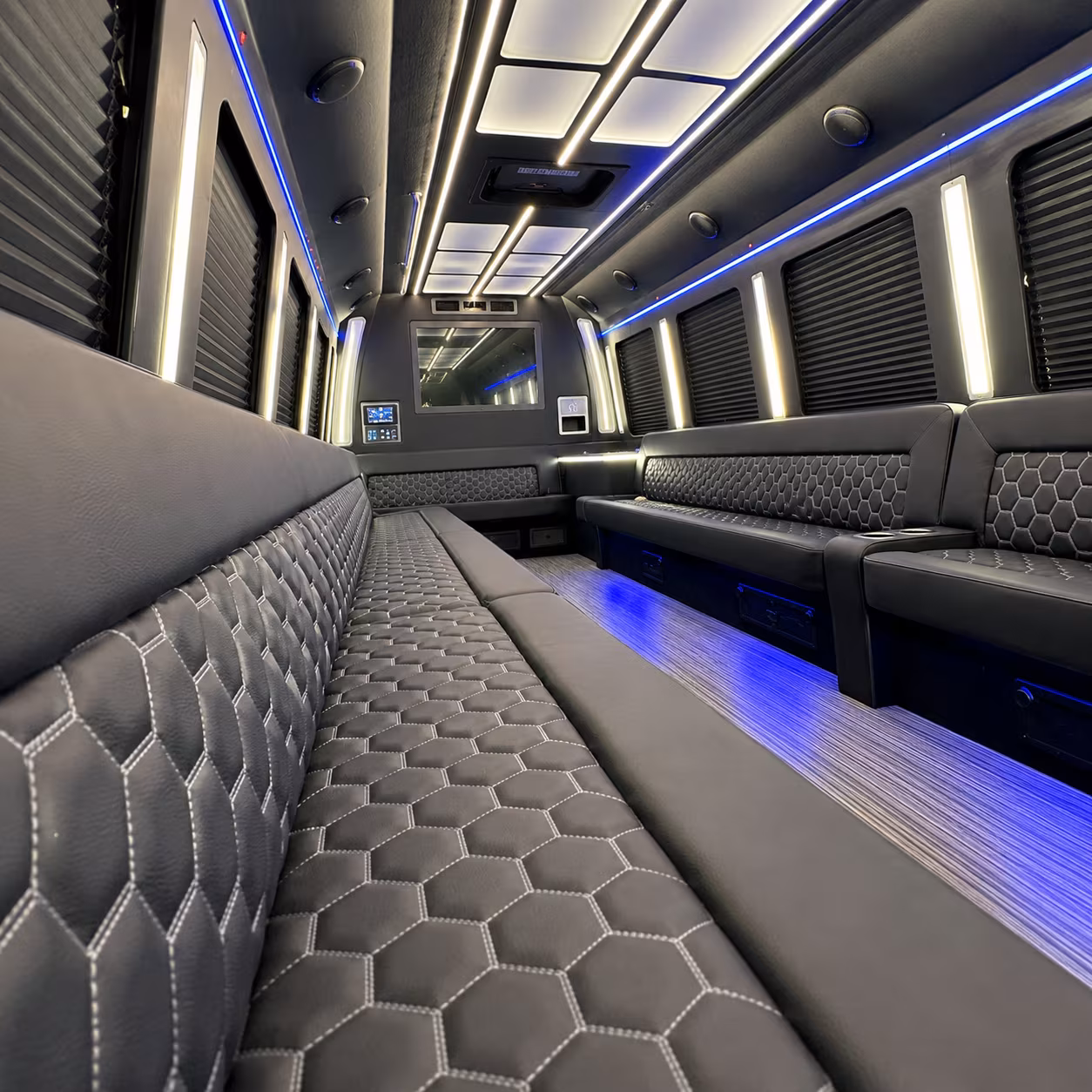 Huntington Beach Sporting Event Transportation onboard seating