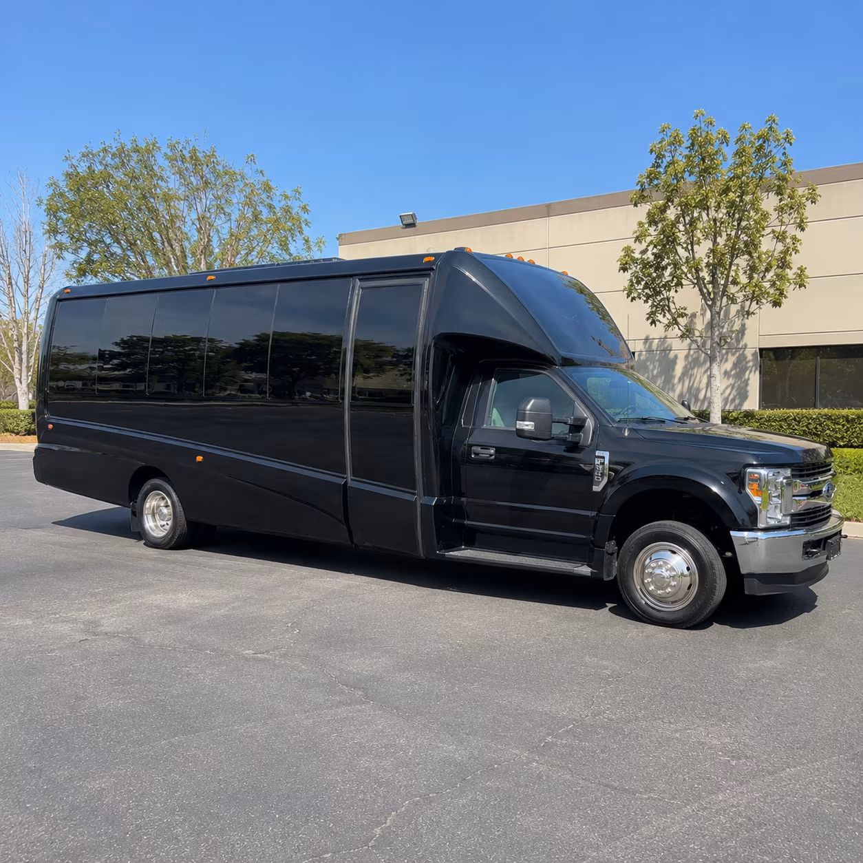 Huntington Beach Wedding Transportation party bus exterior