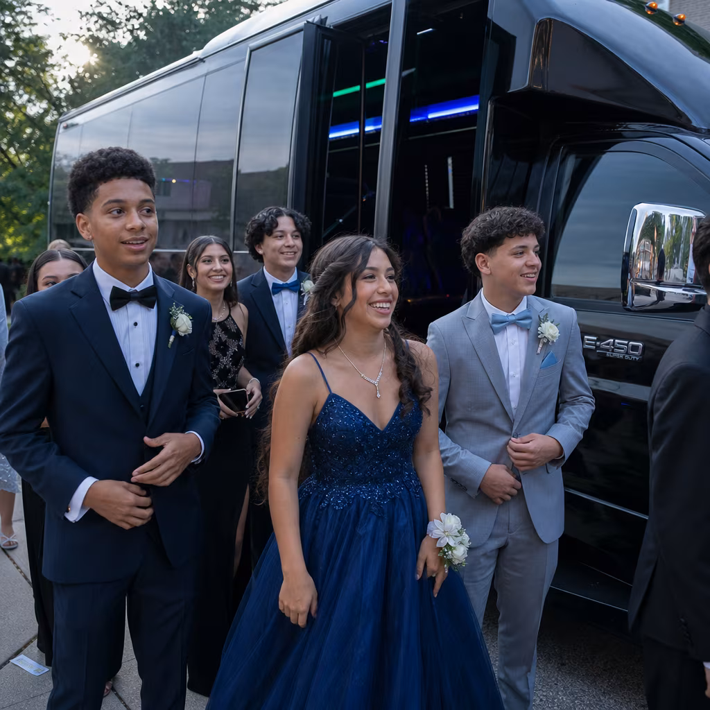 Huntington Beach Prom Party Bus Rental