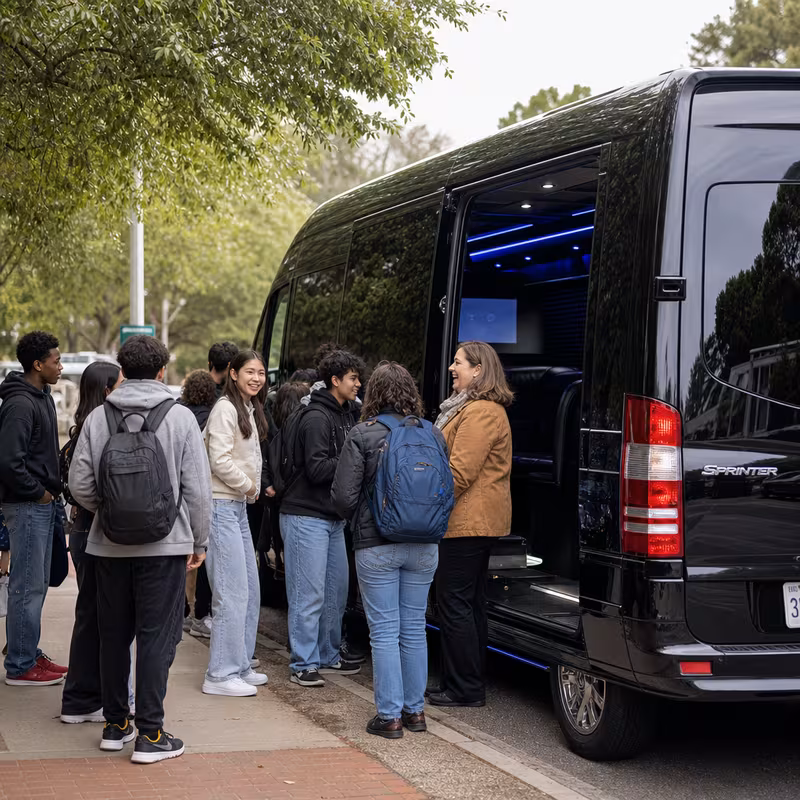 Huntington Beach School Transportation fleet vehicle