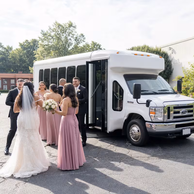 Huntington Beach Wedding Transportation fleet vehicle