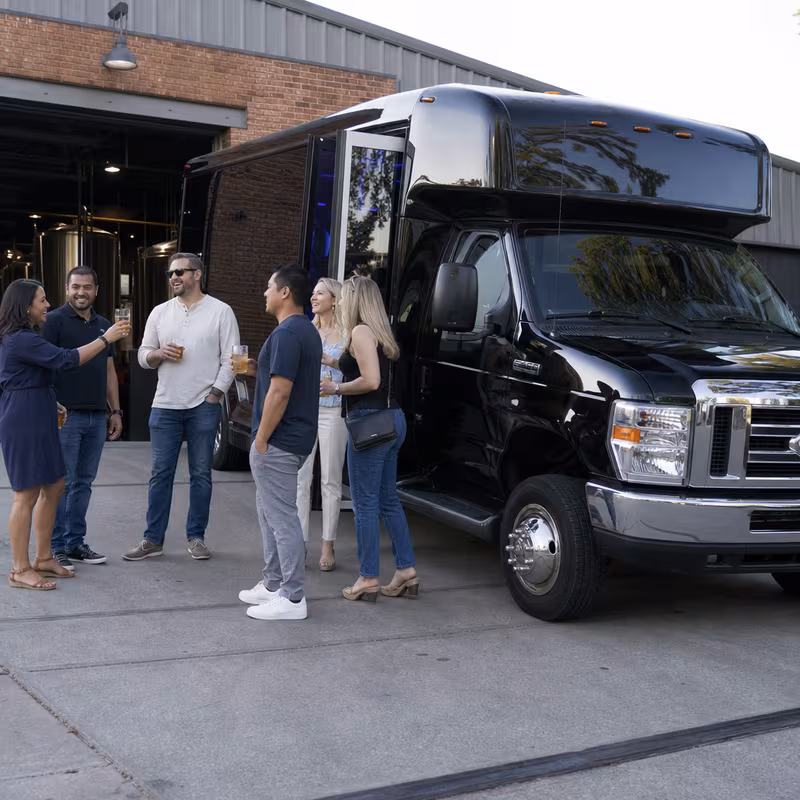 Huntington Beach Winery & Brewery Tour Transportation fleet vehicle