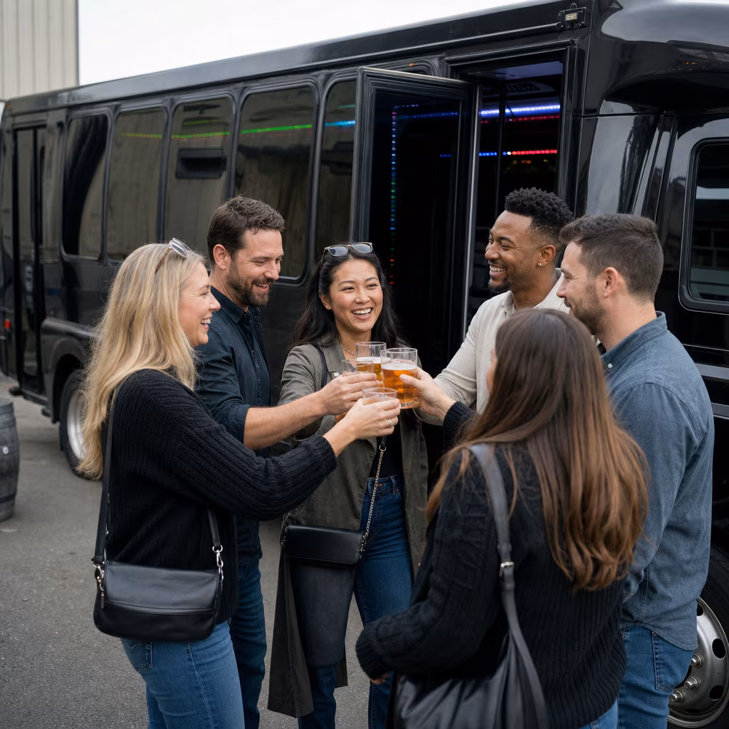 Huntington Beach Winery Tour & Pub Crawl Transportation