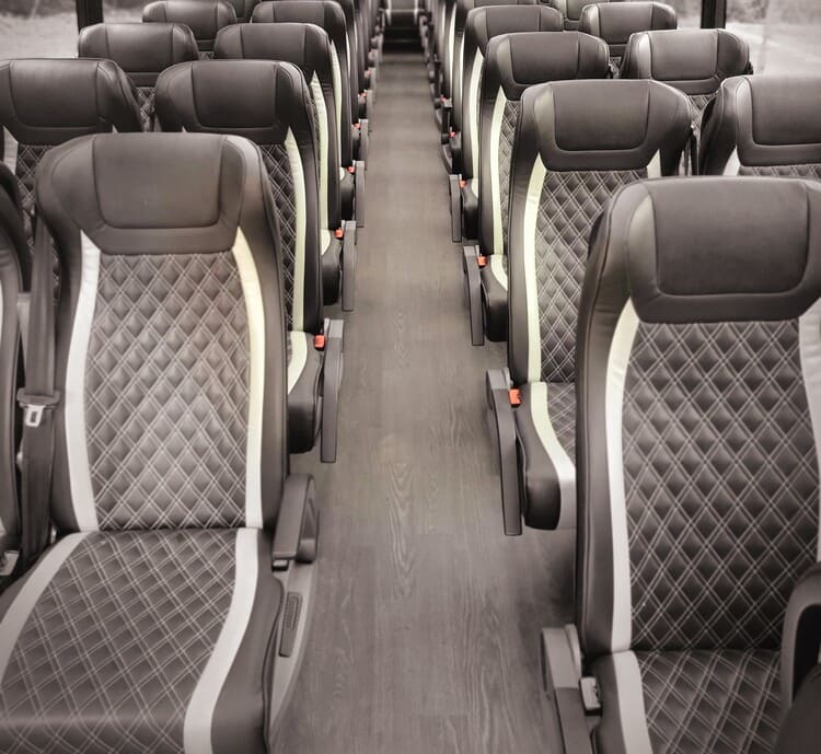 charter bus company Palm Springs California sales team