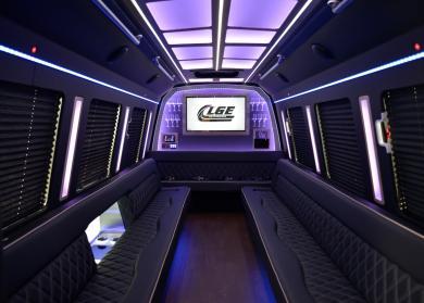 Temecula 18 Passenger Limo Bus Interior