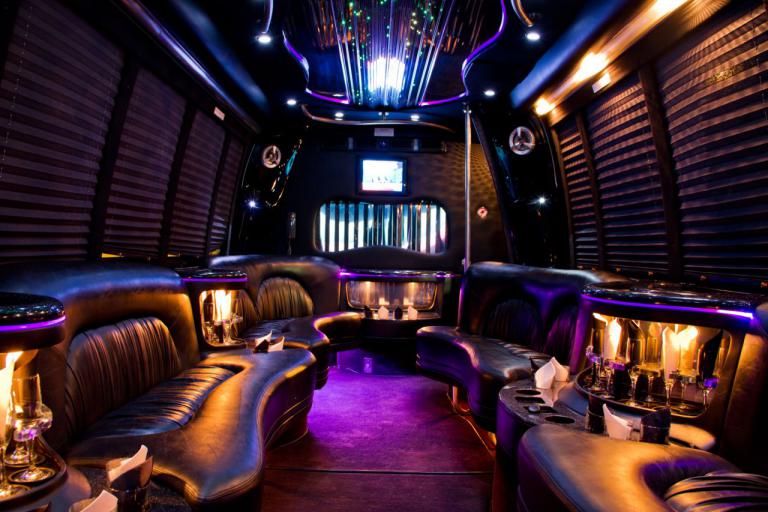 Menifee 22 Passenger Party Bus Interior