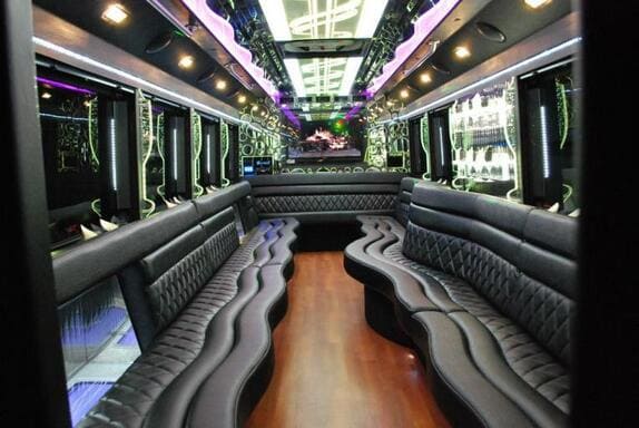 Santa Monica 25 Passenger Limo bus Interior