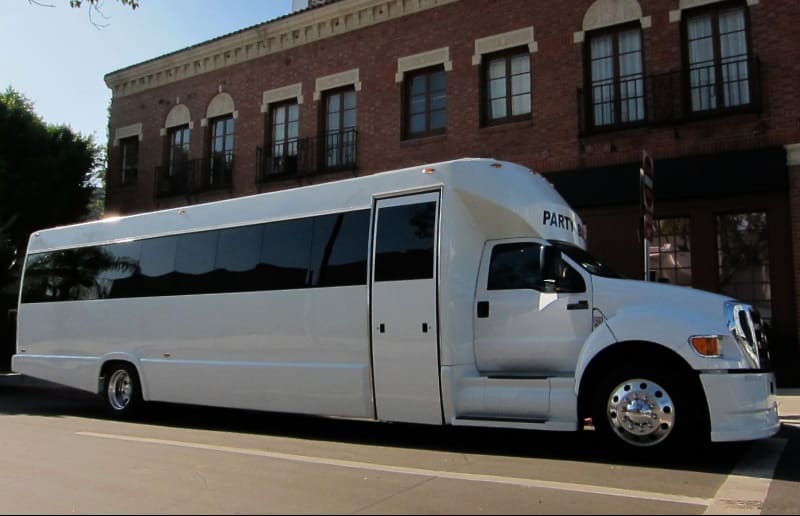 Menifee 30 Passenger Party Bus White