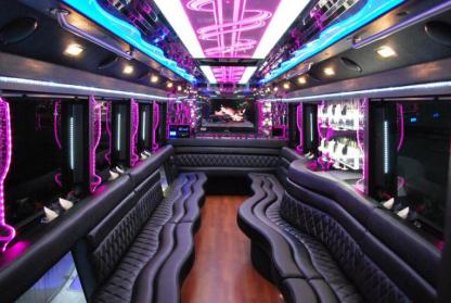Irvine 50 Passenger Party Bus Interior